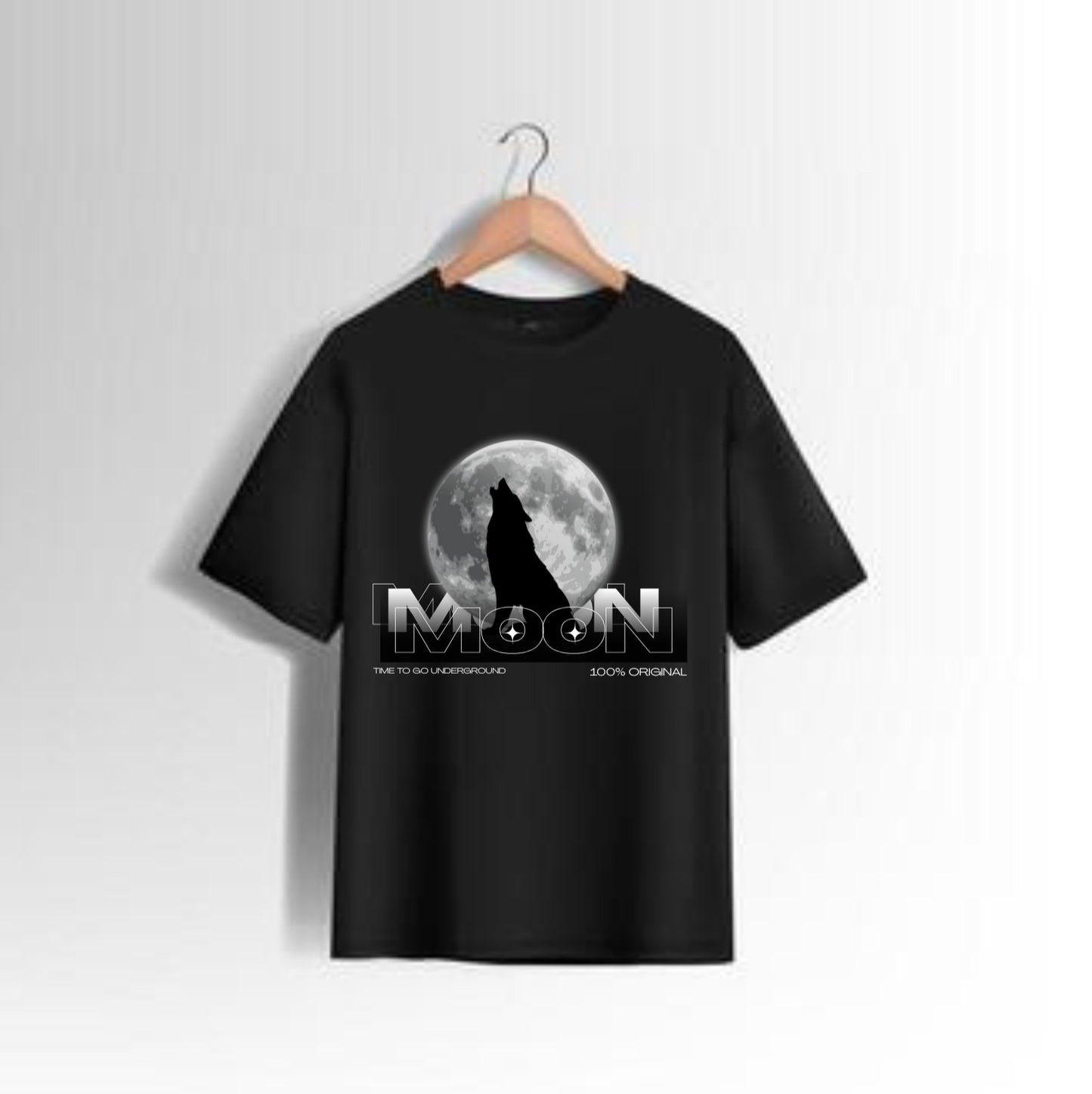MOON Wolf Oversized T-Shirt - Unisex Oversized Standard T-Shirt