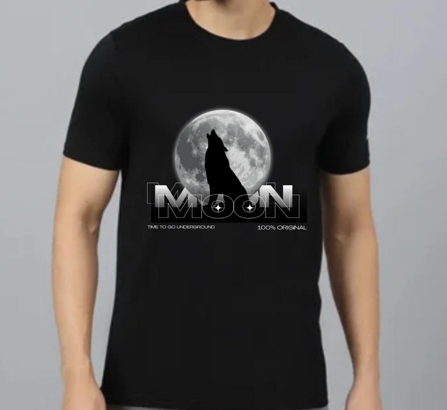MOON Wolf Oversized T-Shirt - Unisex Oversized Standard T-Shirt