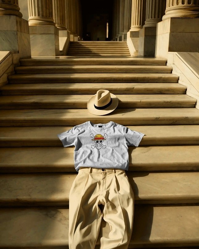 LIMITED OFFER : One Piece Crew Neck Anime Tee.