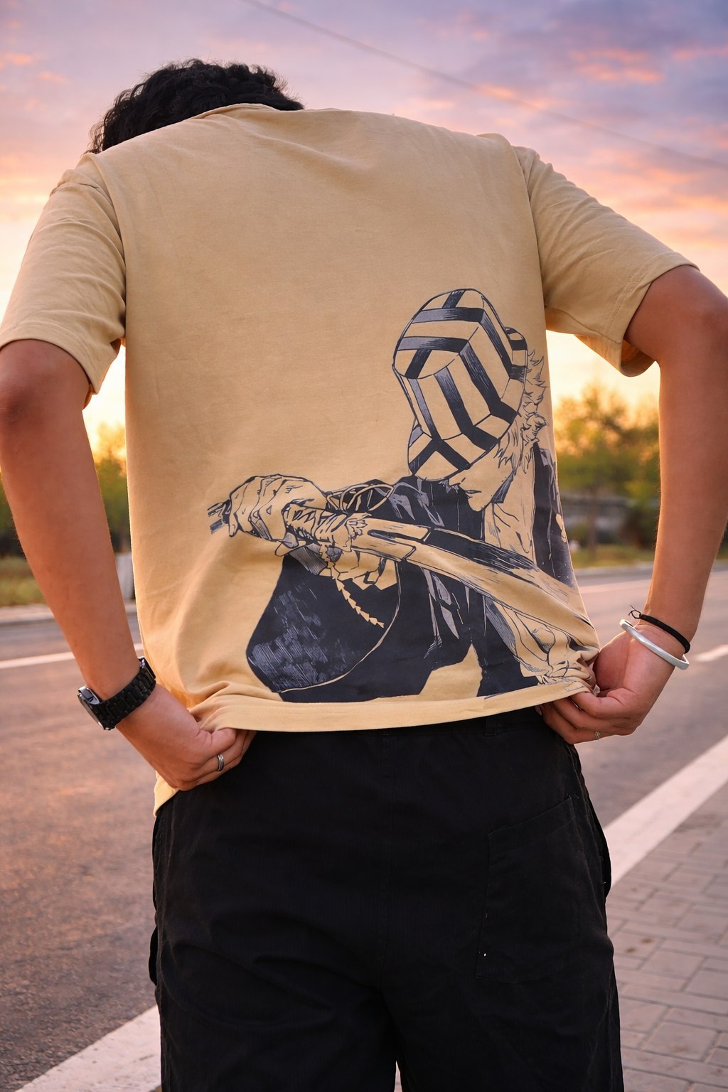 Urahara Oversized T-Shirt – Premium 240 GSM Cotton | Anime Streetwear | Limited Drop