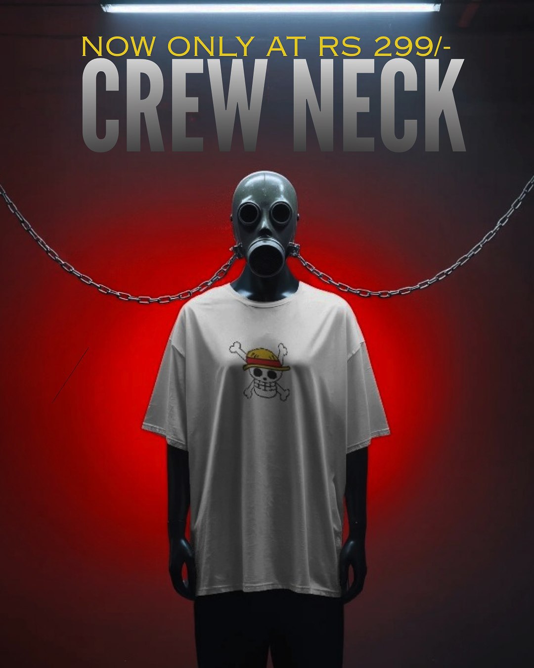 LIMITED OFFER : One Piece Crew Neck Anime Tee.