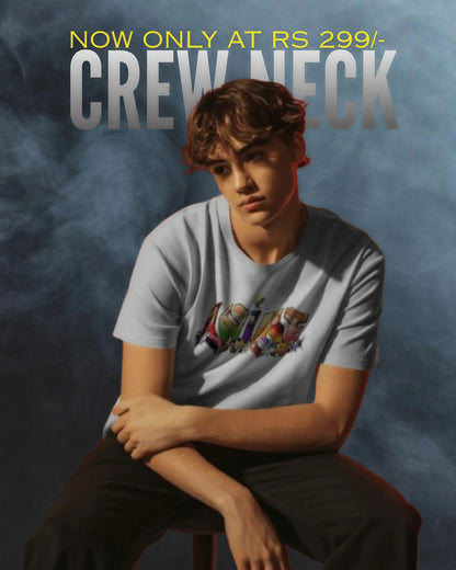 Premium Crew Neck Anime T-Shirt — Limited Time @ ₹299